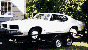 68 white GTO on trailer