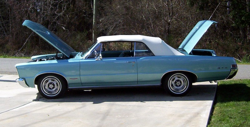 Blue 1965 GTO Convertible