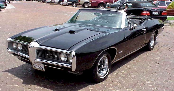 Black 1968 GTO convertible