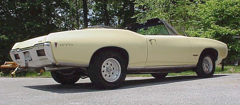 Yellow 68 GTO convertible