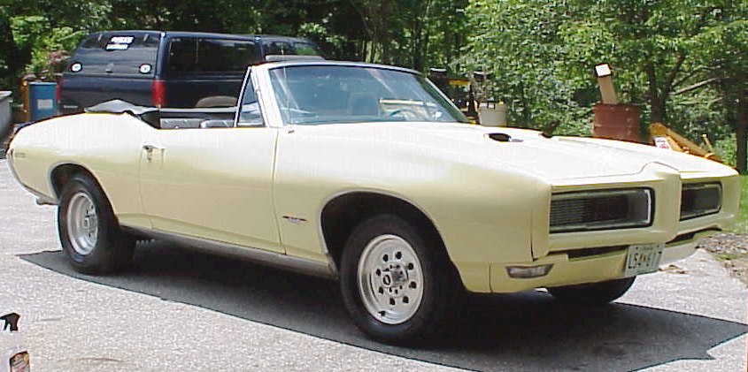 Yellow 68 GTO convertible