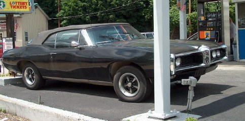 Black 68 LeMans Convertible