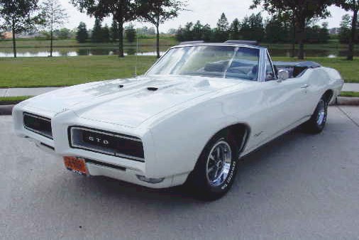 White 68 GTO Convertible