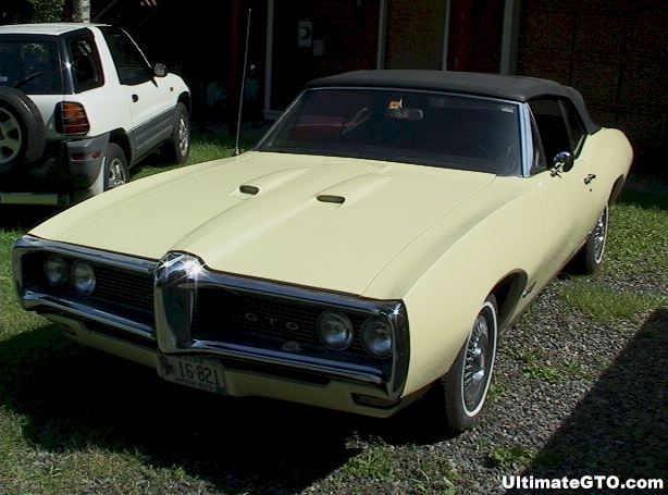 Yellow 68 GTO Convertible