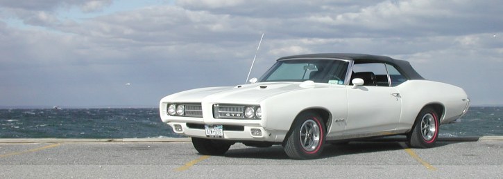 white 69 GTO convertible