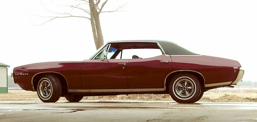 Burgundy 4-door LeMans
