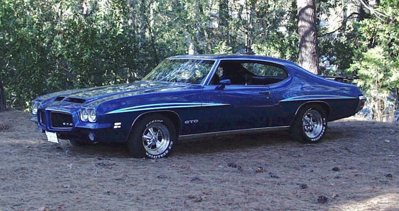Blue 1971 GTO