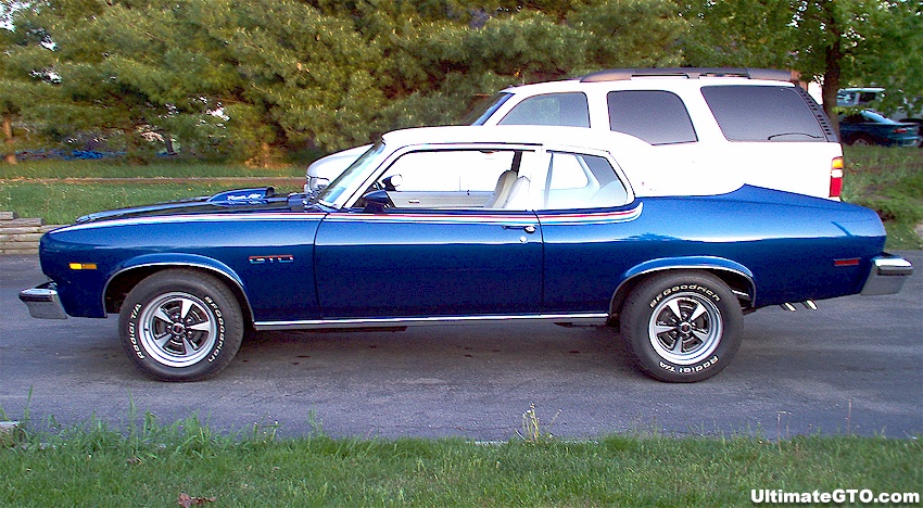 Blue 74 GTO